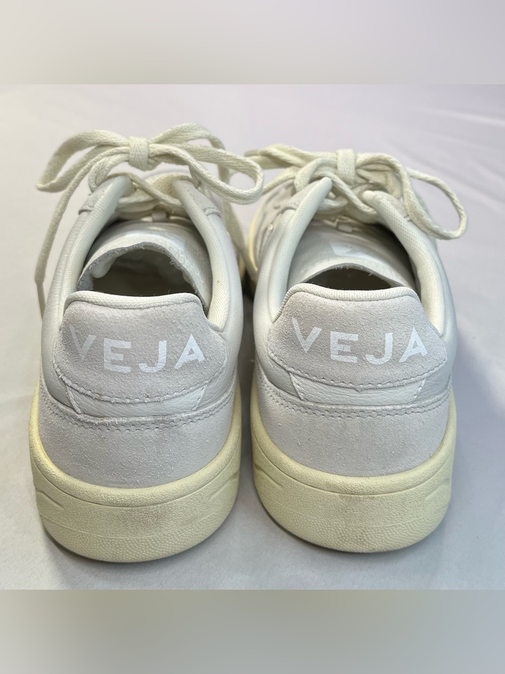 Veja V-90 Leather Extra White Shoes Sneakers - 8 EUC! - Picture 7 of 12